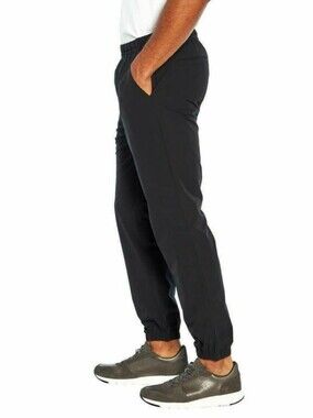 Banana Republic Mens Stretch Tech Jogger Slim Fit Black Size Medium